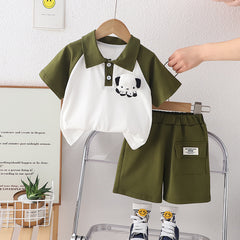 SSX220824-97 طقم صيفي قطعتين ( بلوزة + بنطلون)