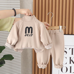 SSX220824-139 ترينج ربيعي خريفي قطن 3 قطع ( جكيت + بلوزة + بنطلون )