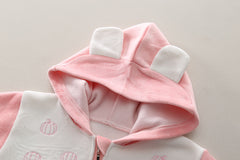 SSN040924-13 طقم بناتي شتوي مبطن فرو من الداخل قطعتين ( جكيت + بنطلون )