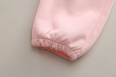 SSN040924-58 طقم بناتي قطن تقيل خريفي ربيعي 3 قطع ( جكيت + بلوزة+ بنطلون)