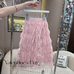 RM150424-37 طقم بناتي صيفي ( بلوزة + تنورة)