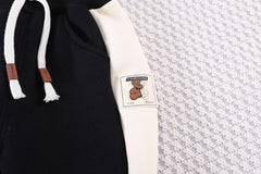 SSX220824-35 ترينج شتوي خريفي تقيل مبطن فرو قطعتين ( جكيت + بنطلون)