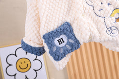 SSX220824-17 بجامة تقيلة جدا ولادي خامة ممتازة غسيل ولبس قطعتين ( جكيت + بنطلون)