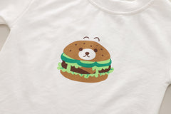 SSX220824-152 طقم ولادي قطني 3 قطع ( بلوزة+ جكيت + بنطلون ) ربيعي خريفي