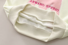 SSN040924-42  طقم ولادي قطن دافي خريفي ربيعي قطعتين (بلوزة + بنطلون )