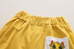 RM231223-14 طقم قطعتين ( بلوزة + شورت )