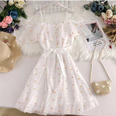 AO0524-09 فستان بناتي مطرز بالورد