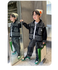 RM1227-16 طقم جينز ولادي قطعتين ( جكيت + بنطلون )