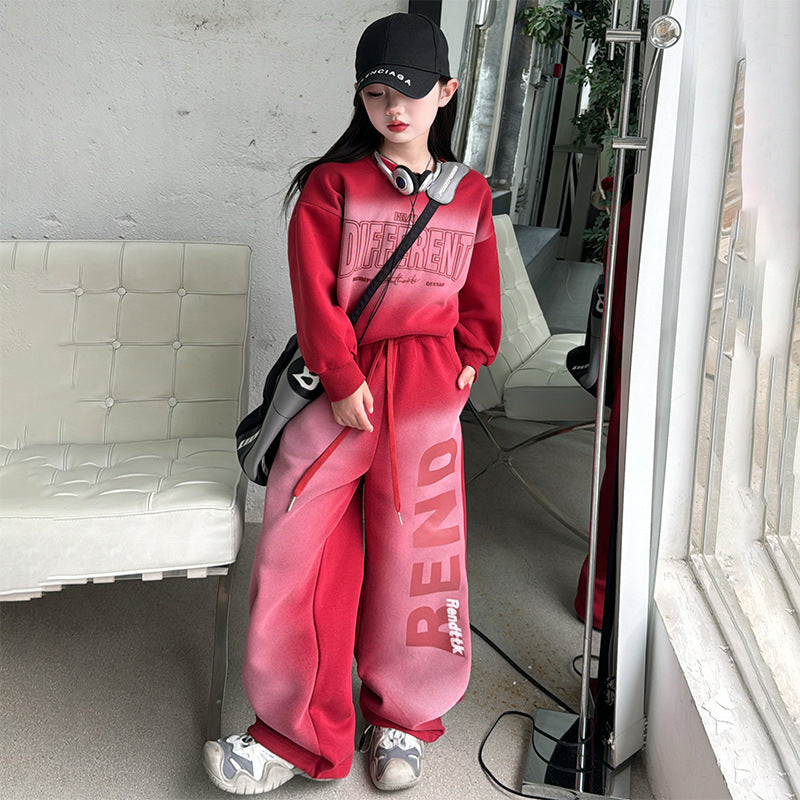 WZH191124-3 ترينج قطن قطعتين ( بلوزة + بنطلون)