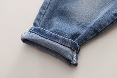 SSX220824-166 طقم ولادي 3 قطع ( جكيت صوف+ بلوزة قطنية + بنلطون جينز )