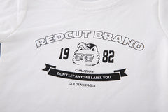 SSX220824-182 طقم ولادي قطن خريفي ربيعي 3 قطع ( جكيت + بلوزة + بنطلون)