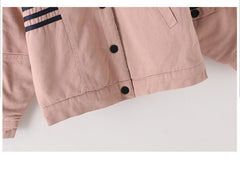 HBC040924-2 طقم بناتي شتوي مبطن فرو بالكامل قطعتين ( جكيت + بنطلون )