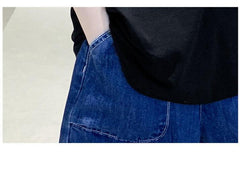 FU14042024-66 طقم ولادي صيفي قعطتين ( بلوز + بنطلون جينز)