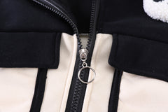 SSX220824-35 ترينج شتوي خريفي تقيل مبطن فرو قطعتين ( جكيت + بنطلون)