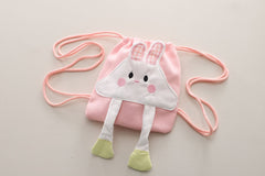 SSN040924-56 طقم بناتي ربيعي خريفي قطن تقيل 3 قطع ( جكيت + بنطلون + حقيبة)