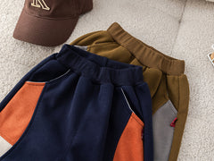 SSX220824-121 بدلة 3 قطع قطن  خريفي ربيعي دافي ( بلوزة + جكيت + بنطلون)