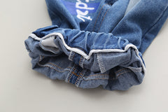 RM0608-20 طقم ولادي قطعتين ( بلوزة قطنية + بنطلون جينز )