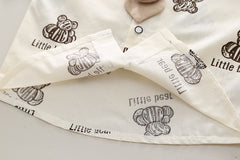 SSX220824-76 طقم صيفي 3 قطع ( قميص + جرافة + شورت )