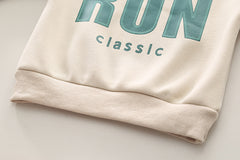 SSX220824-19 طقم ولادي شتوي تقيل مبطن فرو بالكامل قطعتين ( بلوزة + بنطلون)