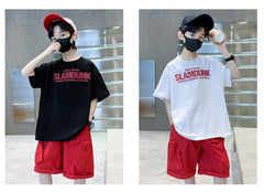 WZH301124-20 بردلة رياضية صيفية ماركة سلام دانك قطعتين ( بلوزة + شورت)