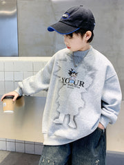 WZH301124-25 بلوزة شتوية تقيلة مبطنة فرو تقيل