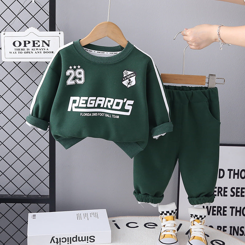 SSX220824-137 ترينج قطن 100% ربيعي خريفي قطعتين ( بلوزة + بنطلون)