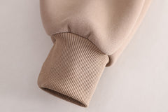 SSX220824-50 طقم شتوي مبطن فرو تقيل بالكامل قطعتين ( بلوزة + بنطلون)