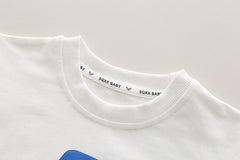 SSX220824-159 طقم 3 قطع ( بلوزة + جكيت + بنطلون جينز ) خريفي ربيعي