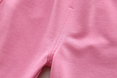 SSN040924-17 طقم بناتي ربيعي خريفي قطن دافي قطعتين ( بلوزة + بنطلون)