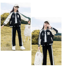 RM090424-28 طقم سبورت بناتي قطعتين ( جكيت + بنطلون )