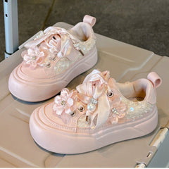 WDY260924-15 حذاء بناتي مورد فخم قالب مريح وطبي للمناسبات والاعياد