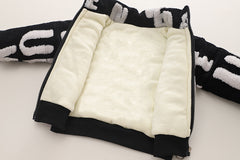 SSX220824-14 كبود ولادي بناتي شتوي تقيل مبطن فرو