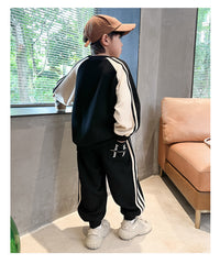 WZH301124-50 بدلة سبورت قطنية ربيعي خريفي قطعتين ( بلوزة + بنطلون)