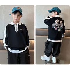 WZH301124-26 هودي ولادي قطن دافي