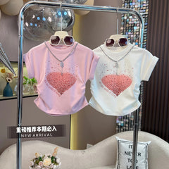 RM150424-37 طقم بناتي صيفي ( بلوزة + تنورة)