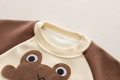 SSX220824-133 طقم شتوي تقيل مبطن فرو بالكامل قطعتين ( بلوزة + بنطلون)