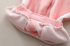 SSN040924-13 طقم بناتي شتوي مبطن فرو من الداخل قطعتين ( جكيت + بنطلون )