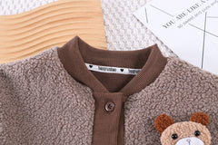 SSX220824-37 طقم ولادي شتوي مبطن فرو ( جكيت + بنطلون + لفحة)