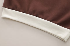 SSX220824-131 ترنج ولادي قطن تقيل دافي ربيعي خريفي قطعتين ( بلوزة+ جكيت)