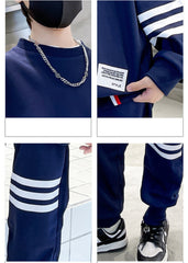 WZ261124-44 بدلة رياضية قطنية ربيعي خريفي قطعتين ( بلوزة + بنطلون)