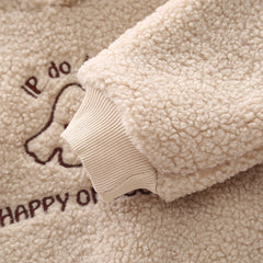 SSX220824-55 طقم ولادي شتوي تقيل مبطن فرو بالكامل 3 قطع ( بلوزة + بنطلون + قفازات)