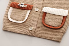 SSX220824-166 طقم ولادي 3 قطع ( جكيت صوف+ بلوزة قطنية + بنلطون جينز )