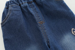 SSX220824-104 طقم 3 قطع ( بلوزة قطن + جكيت قطن + بنطلون جينز )