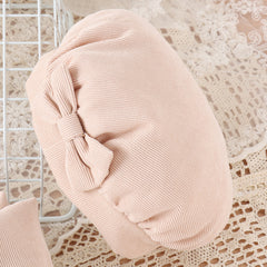 EU120424-19 طقم بناتي 4 قطع ( بلوزة + شورت + طاقية + لفحة)