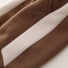 SSX220824-53 طقم ولادي شتوي تقيل مبطن فرو بالكامل قطعتين ( بلوزة + بنطلون)