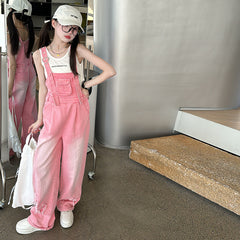 RM150424-26 طقم افرهول بناتي قطعتين ( افرهول + بلوزة كت)