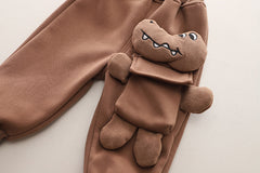 SSX220824-133 طقم شتوي تقيل مبطن فرو بالكامل قطعتين ( بلوزة + بنطلون)