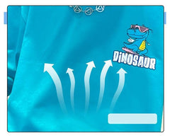 FU14042024-12 طقم ولادي صيفي قطعتين ( بلوزة + بنطلون)