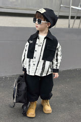 RM1227-41 طقم ولادي قطعتين ( قميص + بنطلون)