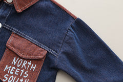 SSX220824-141 طقم جينز 3 قطع ( جكيت + بلوزة + بنطلون )